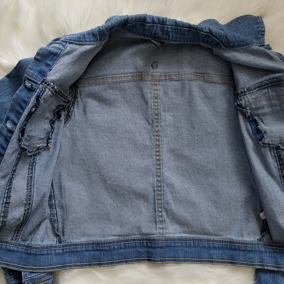 Prana Distressed Denim Jacket Size XS - Picture 9 of 13